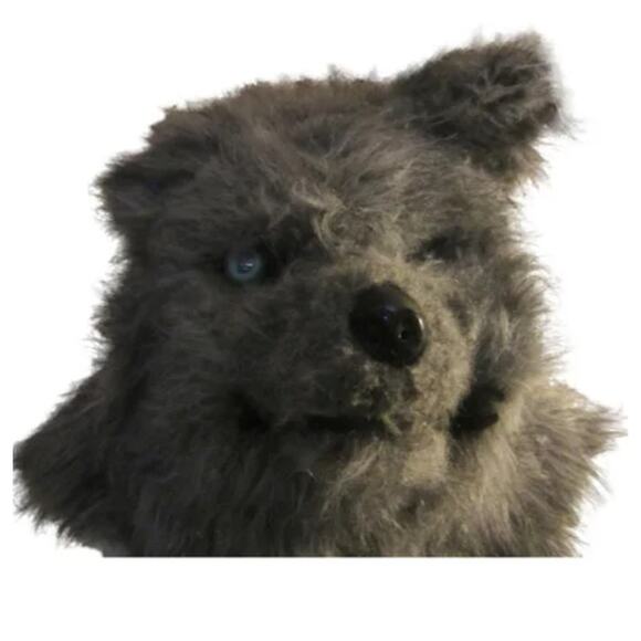 Creepy Wolf Furry Animal Halloween Costume Mask Full Head Gray - Picture 3 of 9